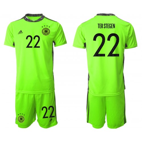 Tyskland Fodboldtrøjer TER Stegen 22 Målmand Børn II Euro 2020 Kort ærmer Tyskland Fodboldtrøjer TER Stegen 22 Målmand Børn II Euro 2020 Kort ærmer